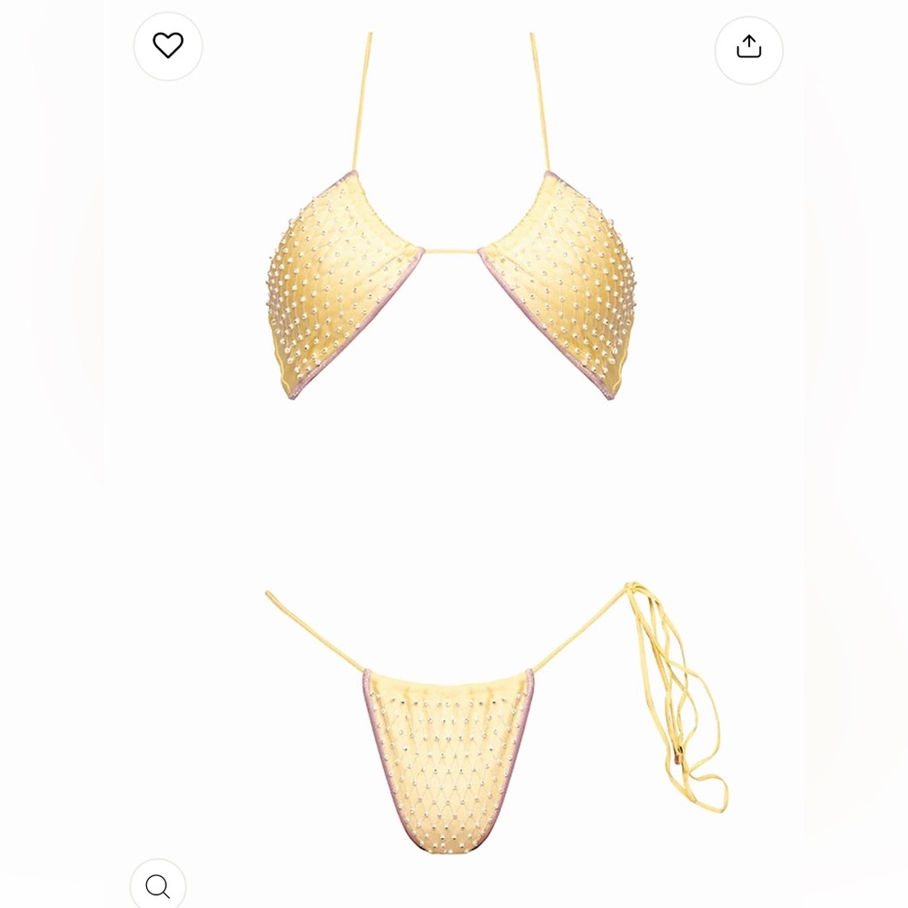 SEASHELL HALTER BIKINI SIZE M NEW!